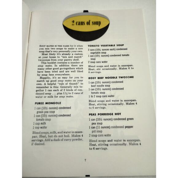 Vintage Campbell's Cook Book Wonderful Ways to Cook With Soup (bb2) - Picture 4 of 10